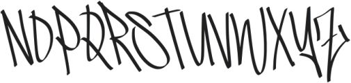 Mishale Graffiti Font Regular otf (400) Font UPPERCASE