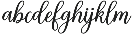 Mishega Regular otf (400) Font LOWERCASE