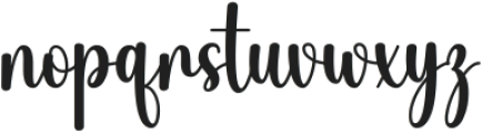 Mishela Regular ttf (400) Font LOWERCASE