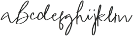 Mishella Signature Regular otf (400) Font LOWERCASE