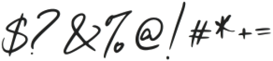 Mishelli Signature Regular otf (400) Font OTHER CHARS