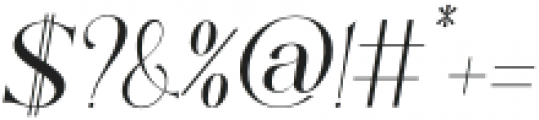 Mislian Italic otf (400) Font OTHER CHARS