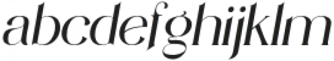 Mislian Italic otf (400) Font LOWERCASE