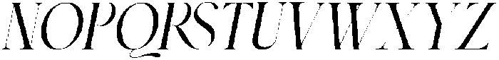 Miss Elegant Italic otf (400) Font UPPERCASE