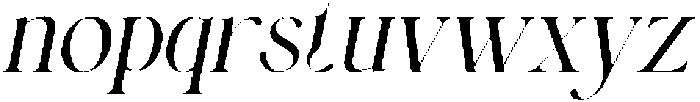 Miss Elegant Italic otf (400) Font LOWERCASE