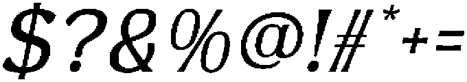 Miss Testa Italic otf (400) Font OTHER CHARS