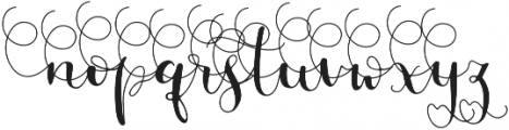 MissDaisySlimAlt1 otf (400) Font LOWERCASE