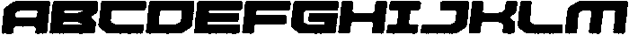 Missile Angular Italic otf (400) Font UPPERCASE