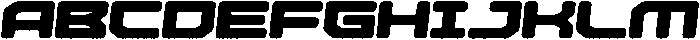 Missile Circular Brush Italic otf (400) Font UPPERCASE