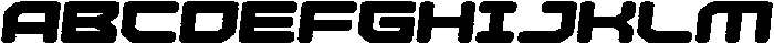 Missile Circular Inline Italic otf (400) Font UPPERCASE