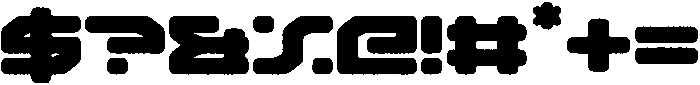 Missile Circular Noise otf (400) Font OTHER CHARS