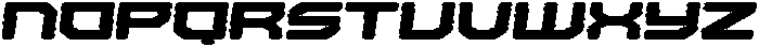 Missile Circular Rimmed Italic otf (400) Font UPPERCASE
