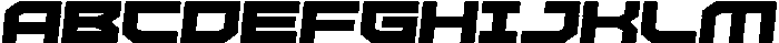 Missile Inline Italic otf (400) Font UPPERCASE