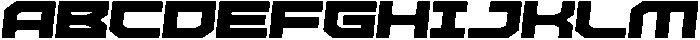Missile Pencil Italic otf (400) Font UPPERCASE