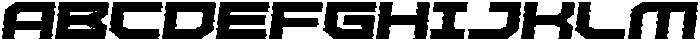 Missile Rimmed Italic otf (400) Font UPPERCASE