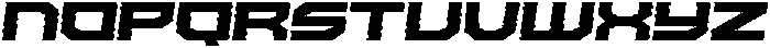Missile Rimmed Italic otf (400) Font UPPERCASE