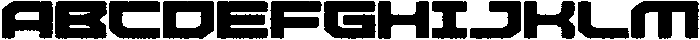 Missile Rounded Eroded otf (400) Font UPPERCASE