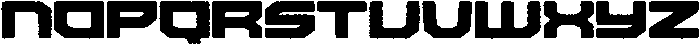 Missile Rounded Eroded otf (400) Font LOWERCASE