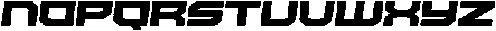 Missile Rounded Inline Italic otf (400) Font LOWERCASE