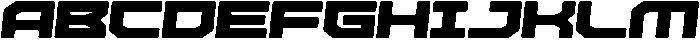 Missile Rounded Pencil Italic otf (400) Font UPPERCASE