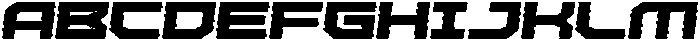 Missile Rounded Rimmed Italic otf (400) Font UPPERCASE