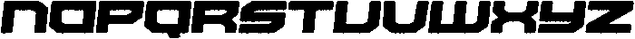 Missile Rounded Rough Italic otf (400) Font UPPERCASE