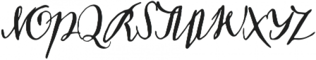 Missish Regular otf (400) Font UPPERCASE