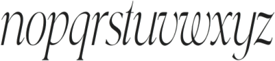 Misspiece Condensed Italic otf (400) Font LOWERCASE