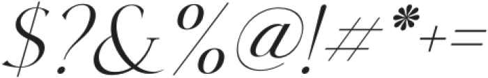 Misspiece-Italic otf (400) Font OTHER CHARS