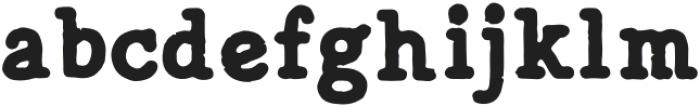 Mistage-Rough otf (400) Font LOWERCASE