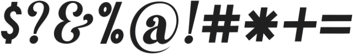 Mistalgia Display Italic Italic otf (400) Font OTHER CHARS