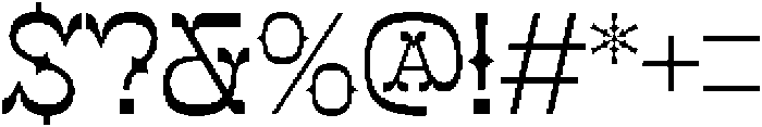 Mister Cloroph otf (400) Font OTHER CHARS