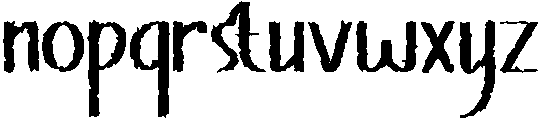 Mistery Regular otf (400) Font LOWERCASE
