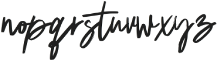 Mistgak Signature Regular otf (400) Font LOWERCASE