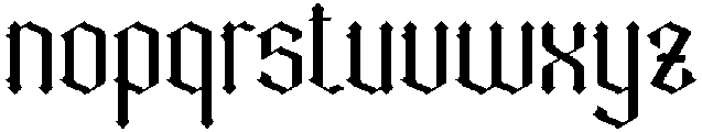Mistic Regular otf (400) Font LOWERCASE