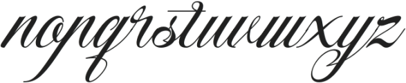 Mistletoe Magic Italic otf (400) Font LOWERCASE