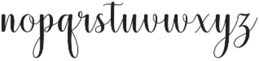 Mistletoe Script Regular otf (400) Font LOWERCASE