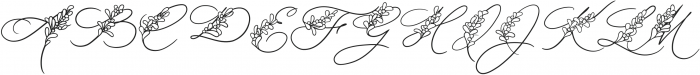MistletoeKiss Floral otf (400) Font UPPERCASE