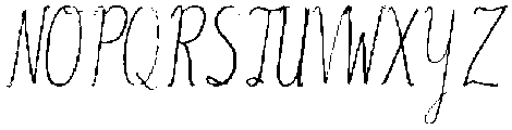 Mistlewire Bold otf (700) Font UPPERCASE