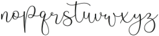 Misty Blossom Regular otf (400) Font LOWERCASE
