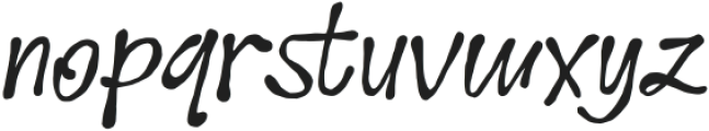 Misty Note Regular otf (400) Font LOWERCASE
