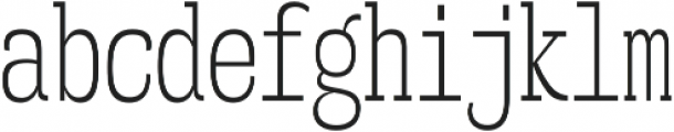 Mitigate Light otf (300) Font LOWERCASE