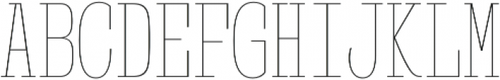 Mitigate UltraLight otf (300) Font UPPERCASE