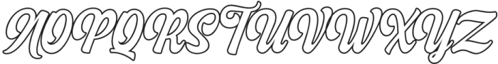 Mitona Script Outline otf (400) Font UPPERCASE