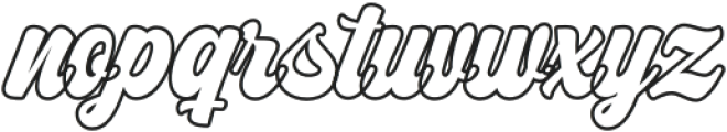 Mitona Script Outline otf (400) Font LOWERCASE