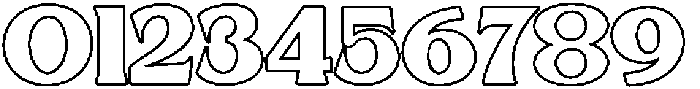 Mitona Serif Outline otf (400) Font OTHER CHARS