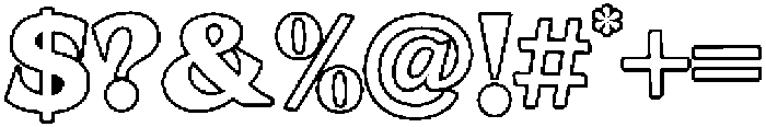 Mitona Serif Outline otf (400) Font OTHER CHARS