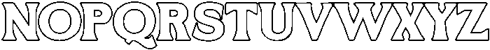 Mitona Serif Outline otf (400) Font LOWERCASE