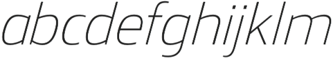 Mitram Light Italic otf (300) Font LOWERCASE