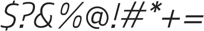 Mitram Medium Italic otf (500) Font OTHER CHARS